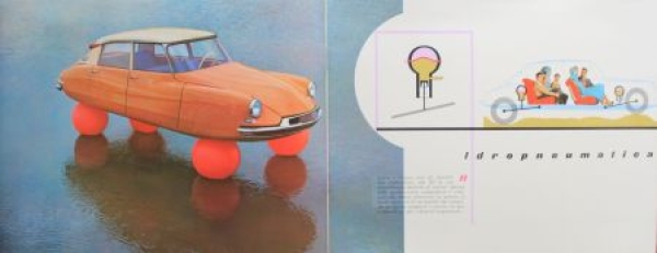 Citroen DS 19 Modelprogram 1960 Carbrochure (8886)